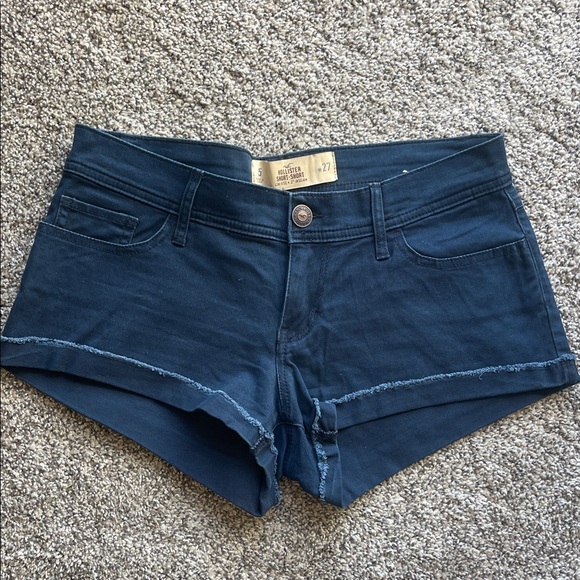 Hollister Dark Blue Women's Shorts Size 5/27 - Picture 1 of 4